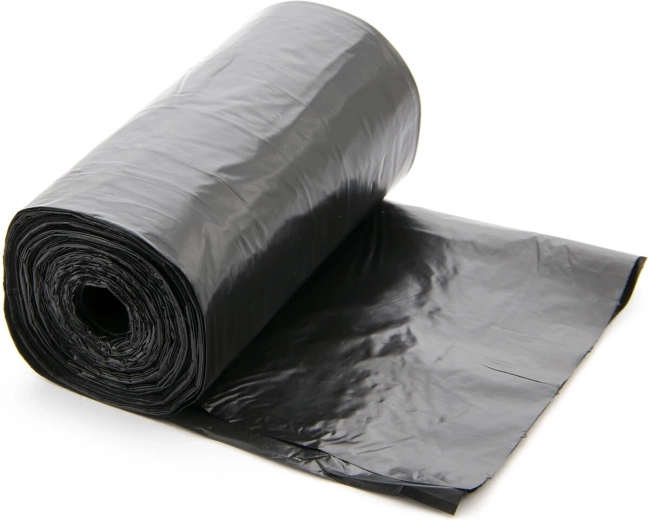 60 l-es szemeteszsákok, fekete, 55 × 67 cm (50 db)