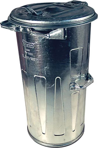 Kerek horganyzott hulladéktároló 110 l