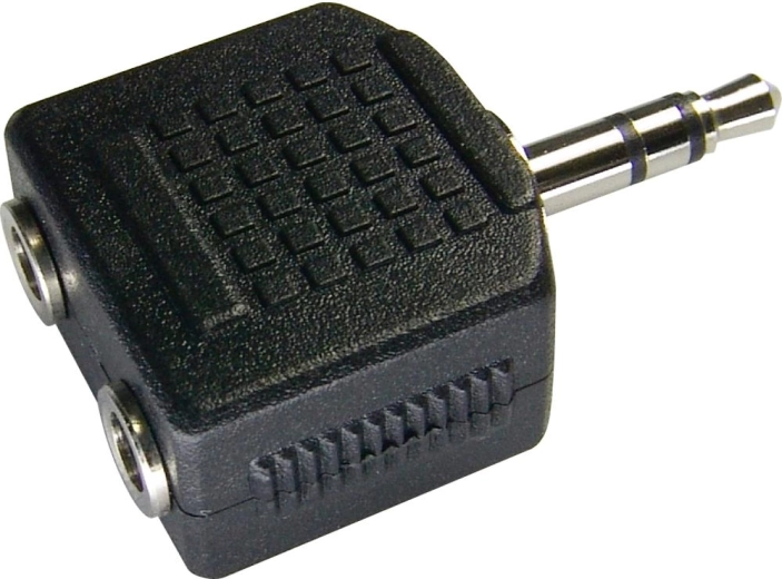 Sencor sztereó adapter 3,5 mm-es jack csatlakozóról 2× 3,5 mm-es aljzatra