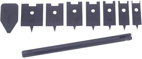 Lapos fához való fúrószár készlet 10–25 mm, 9 darab