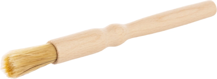 18,5 cm-es kerek, bükkfából készült konyhai ecset