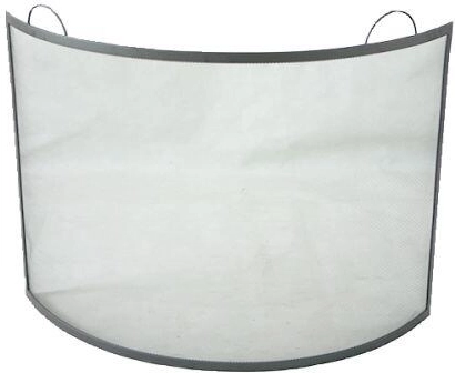 Kandallóvédő paraván 66 × 66 cm acél fekete