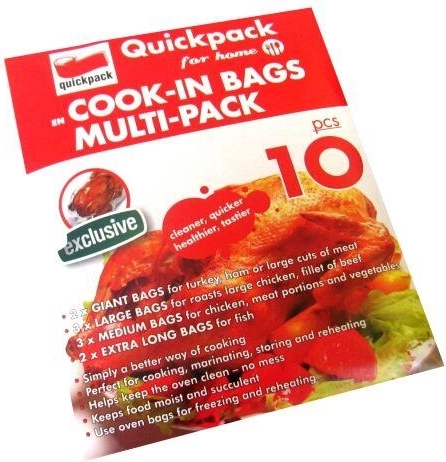 Sütőzacskók többféle méretben záróklipszekkel, 10 db