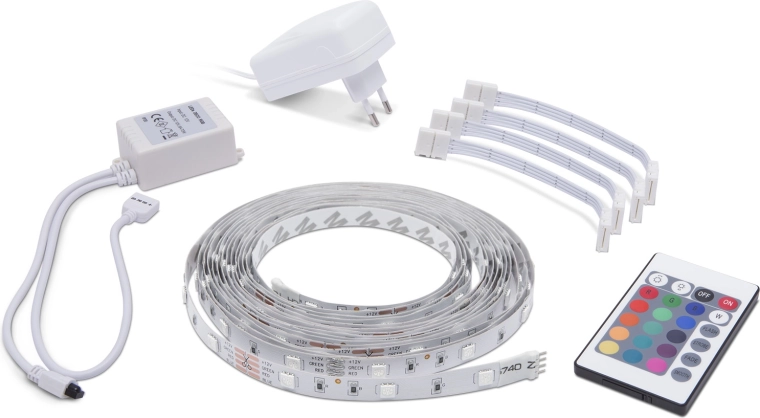 RGB LED-szalag 5 m távirányítóval