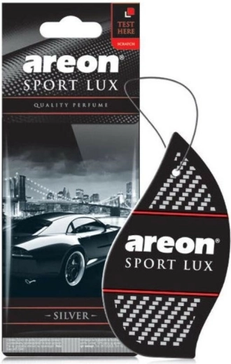 Areon SportLux Silver függesztett papír légfrissítő, fekete