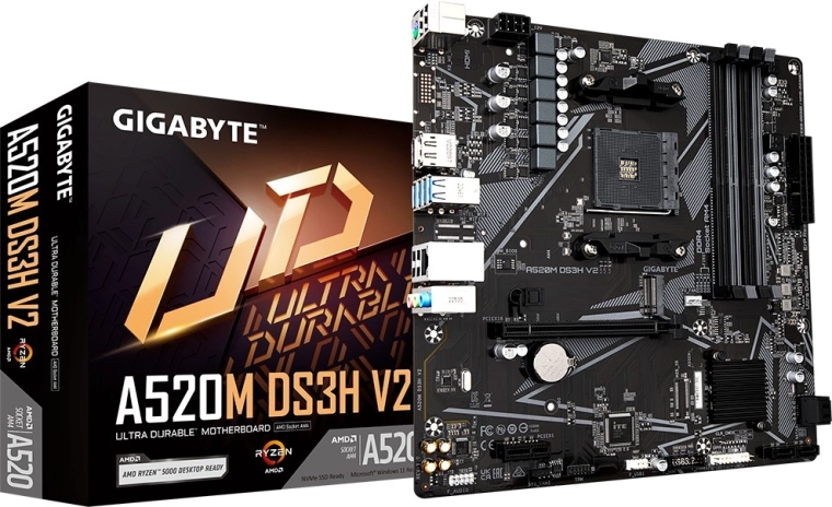 GIGABYTE A520M DS3H V2 alaplap (AM4, mATX)