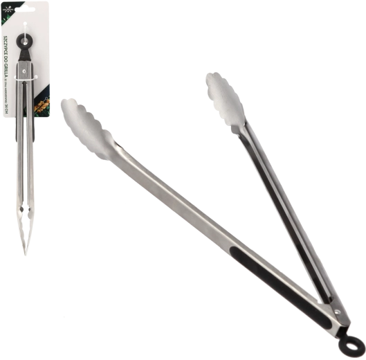 Rozsdamentes grillező fogó 34 cm