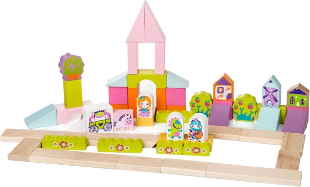 Meseváros - Fa építőkészlet gyerekeknek a CUBIKA-tól