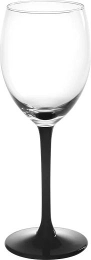 Fehérboros pohár 250 ml fekete szárral
