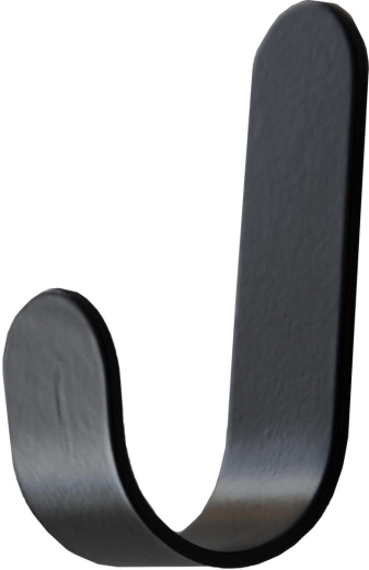 Öntapadós téglalap alakú fekete akasztók, 4 darabos készlet