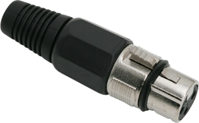 Hárompólusú XLR csatlakozódugó mikrofonkábelhez