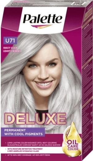 Palette Deluxe U71 jeges ezüst – tartós hajfesték 50 ml