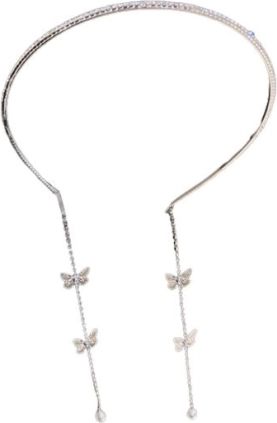 Dekoratív hajpánt pillangó mintával