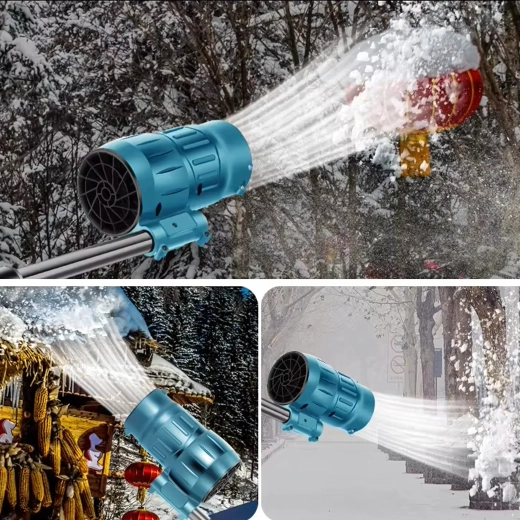 Akkumulátoros kerti lombfúvó összecsukható fogantyúval, 2× 3000 mAh