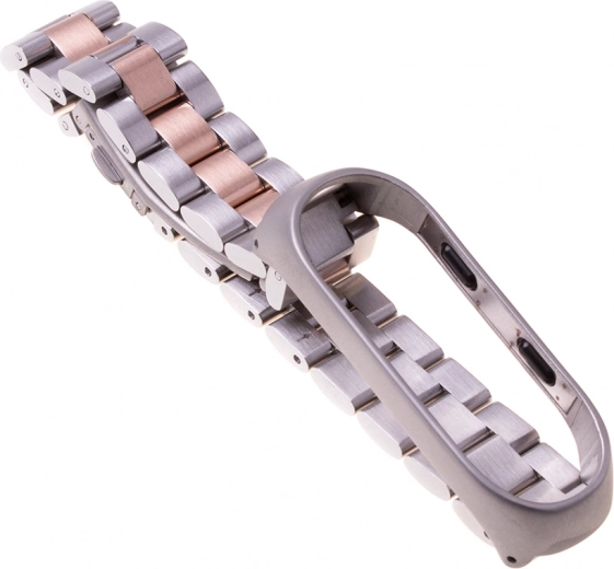 Xiaomi Mi Band 3 / Xiaomi Mi Band 4 karkötő – ezüst rózsaarany