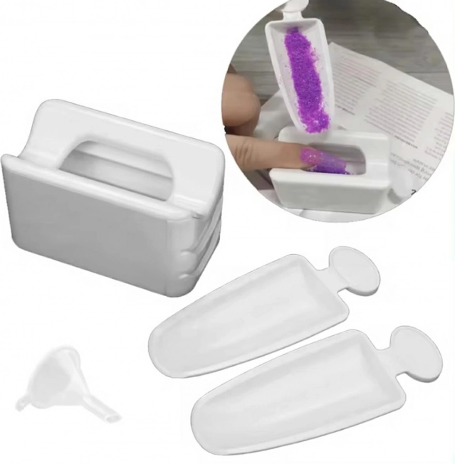 Díszítő- és csillámtartó tároló