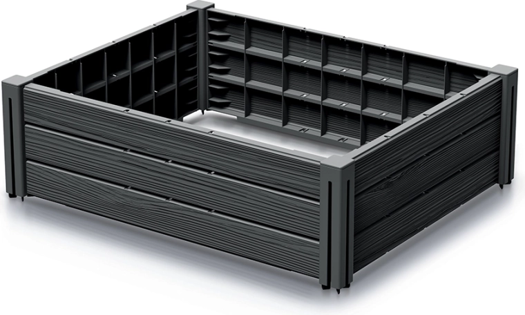 Megemelt Base Woody kerti ágyás, antracit