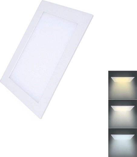 Solight LED mini panel CCT álmennyezetbe, négyzet alakú 6 W