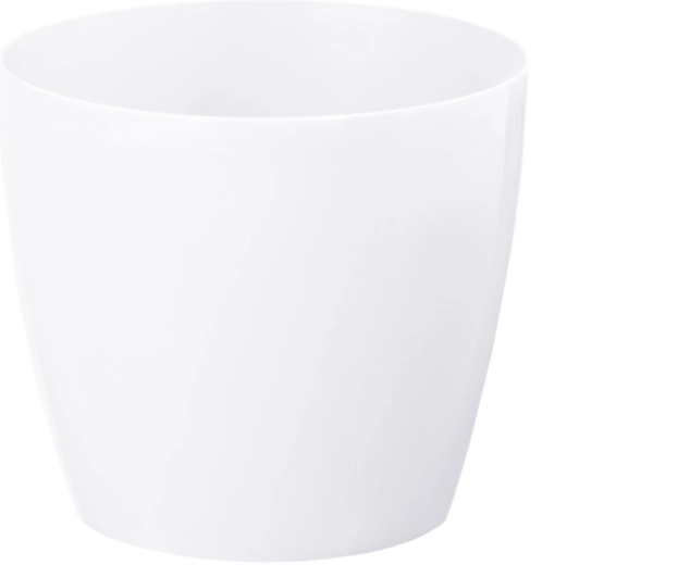 Magnolia virágcserép-betét tál 15,5 cm fehér