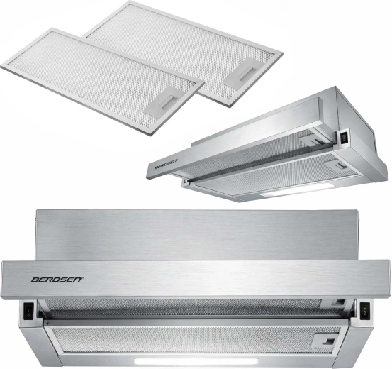 Berdsen teleszkópos beépíthető páraelszívó 50 cm inox