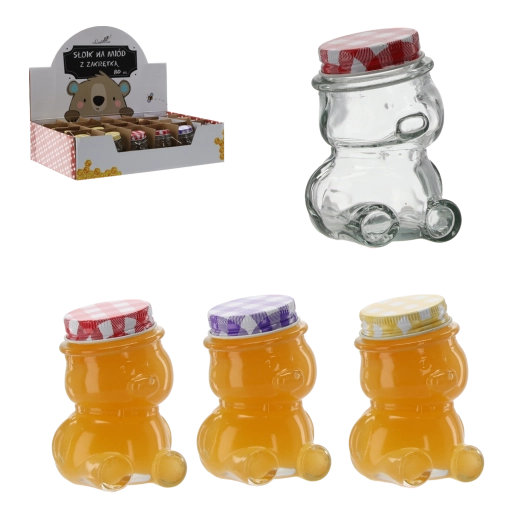 Macit formájú üveg csavaros tetővel 80 ml