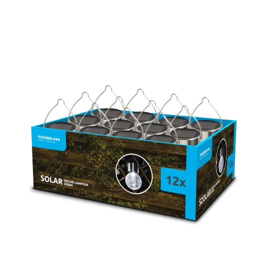 Modee dekoratív szolár LED lampion kertbe (12 db)