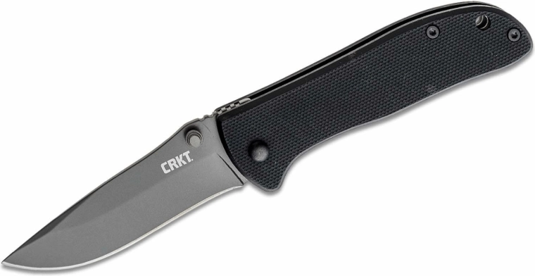 CRKT Drifter Black zsebkés 7,3 cm G10, szürke/fekete