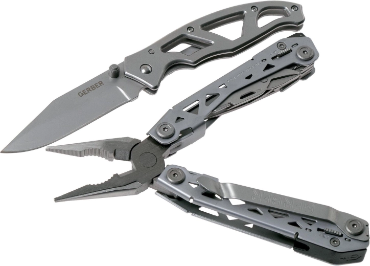 Gerber szett Suspension NXT és Paraframe – multifunkciós fogó (15 funkció) és zsebkés