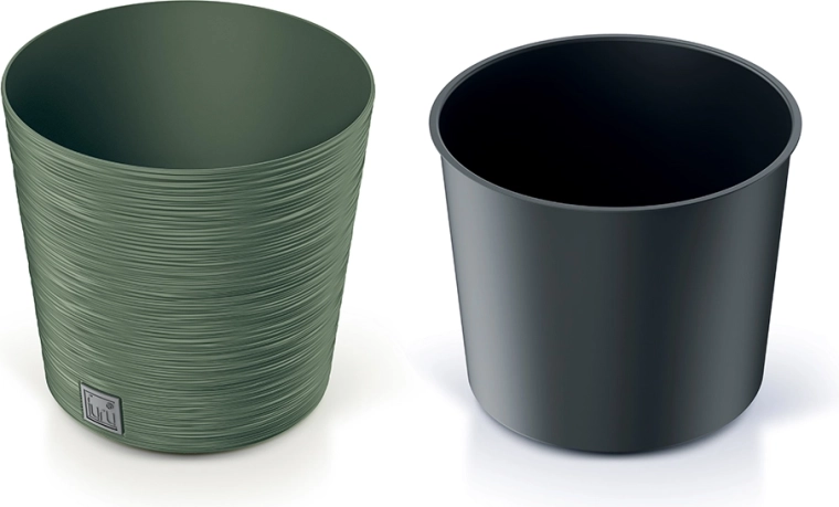 Furu Round virágtartó 30 cm – földzöld