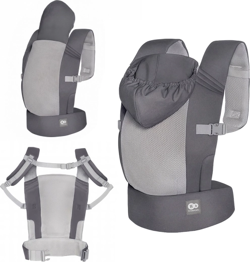 Ergonomikus hordozó Kinderkraft Carrybee szürke