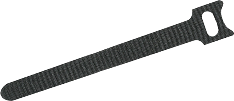 Textil kábelkötegelő pántok tépőzárral, fekete, 10 db