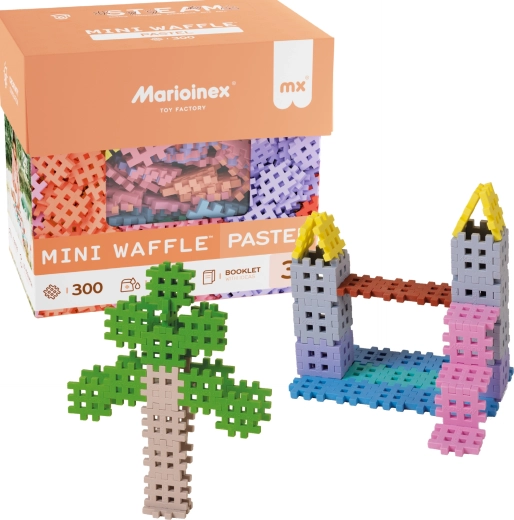 Marioinex Mini Waffle Pastel építőjáték 300 darabbal
