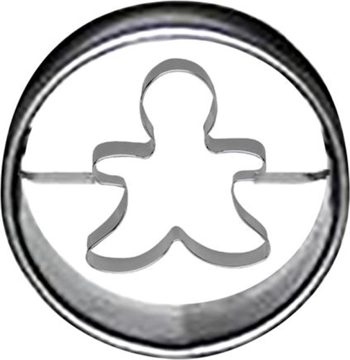 Mézeskalács- és süteményszaggató, kör 4 cm – mézeskalács