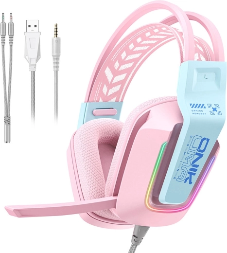 ONIKUMA X13 játék headset rózsaszín
