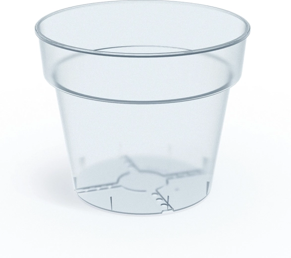 Átlátszó PLANTI virágcserép 12,4 cm