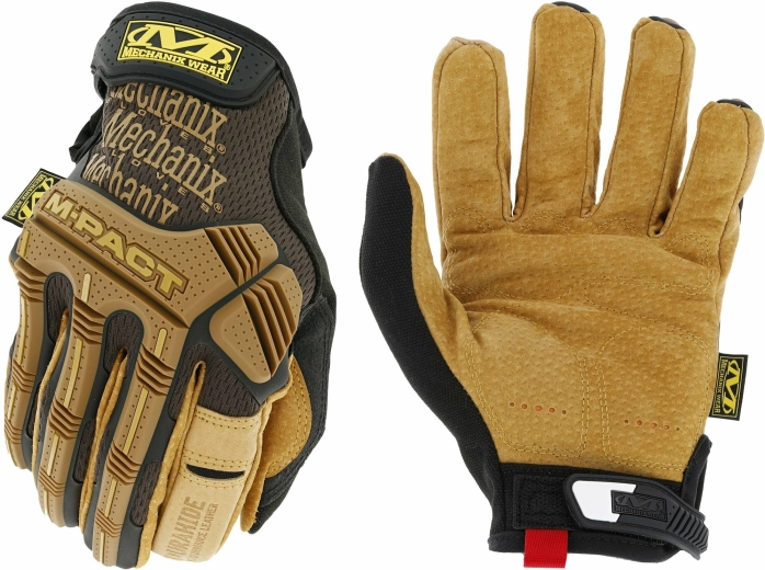 Mechanix Durahide M‑Pact bőr munkavédelmi kesztyű, S méret