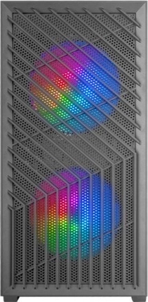 Számítógépház MARS MC‑Vortex mATX, 3× FRGB ventilátor