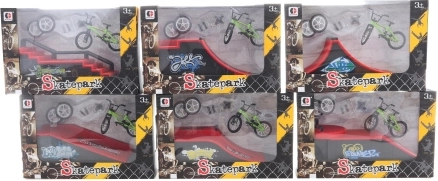 Műanyag ugrató rámpa fém csavarozható kerékkel