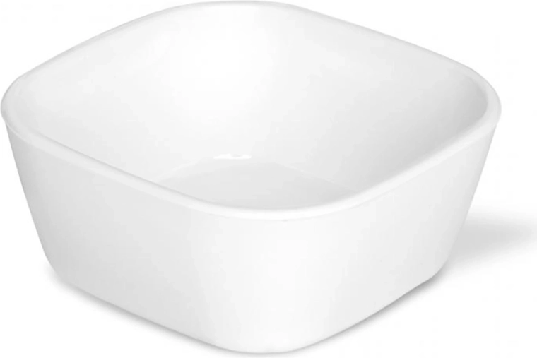 Fehér négyzet alakú dip tálka 100 ml