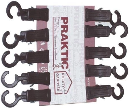 Műanyag barna textilrögzítő csipesz (10 db/csomag)