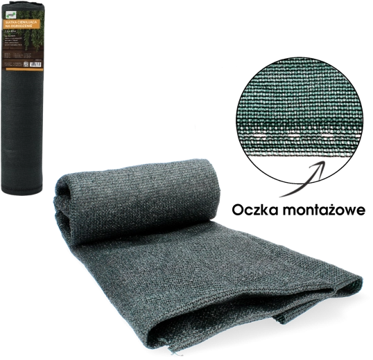 Sötétzöld árnyékoló háló kerítésre 1,5 × 10 m 135 g/m² 90%