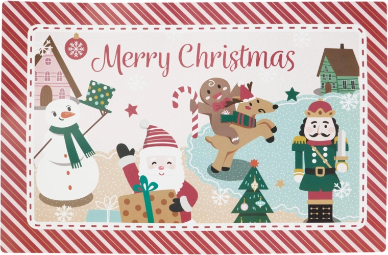 Karácsonyi műanyag alátét 43,5 × 28,5 cm