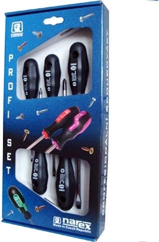 PROFI csavarhúzókészlet, lapos és PHILLIPS, 5 darabos
