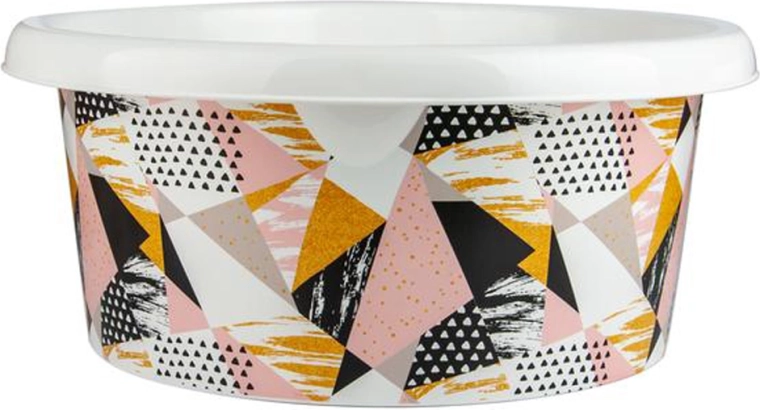 Műanyag mosótál dekorral 12 l, különféle minták