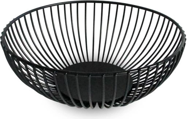 Kitchisimo fekete drót gyümölcskosár 18 cm