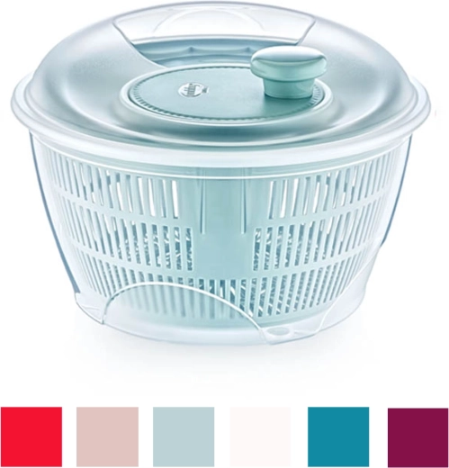 5 l salátcentrifuga, szürke‑kék