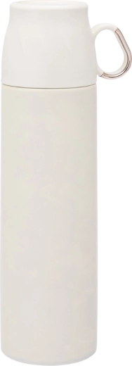 Altom Design termosz csészévé alakítható kupakkal 500 ml, fehér, arany részletekkel
