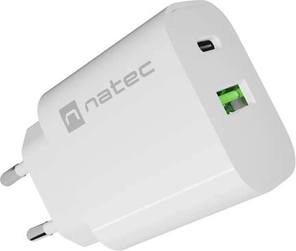 Natec Ribera 20 W-os hálózati töltő – Fehér