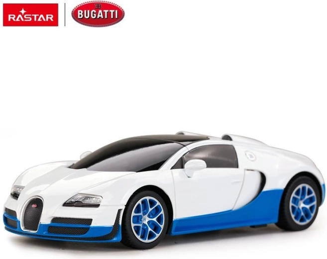 Bugatti Veyron Grand Sport távirányítós autó Rastar 1:24 fehér - 1 db