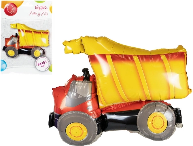 Billenőplatós teherautó formájú fólia lufi